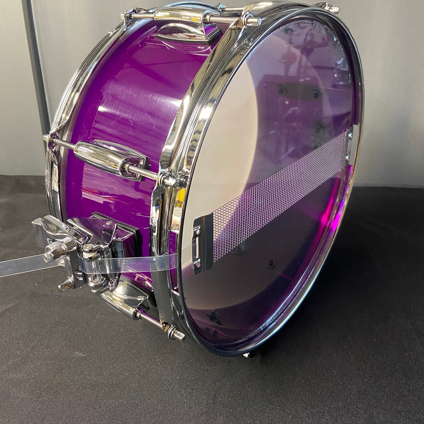 Purple Acrylic Snare Drum