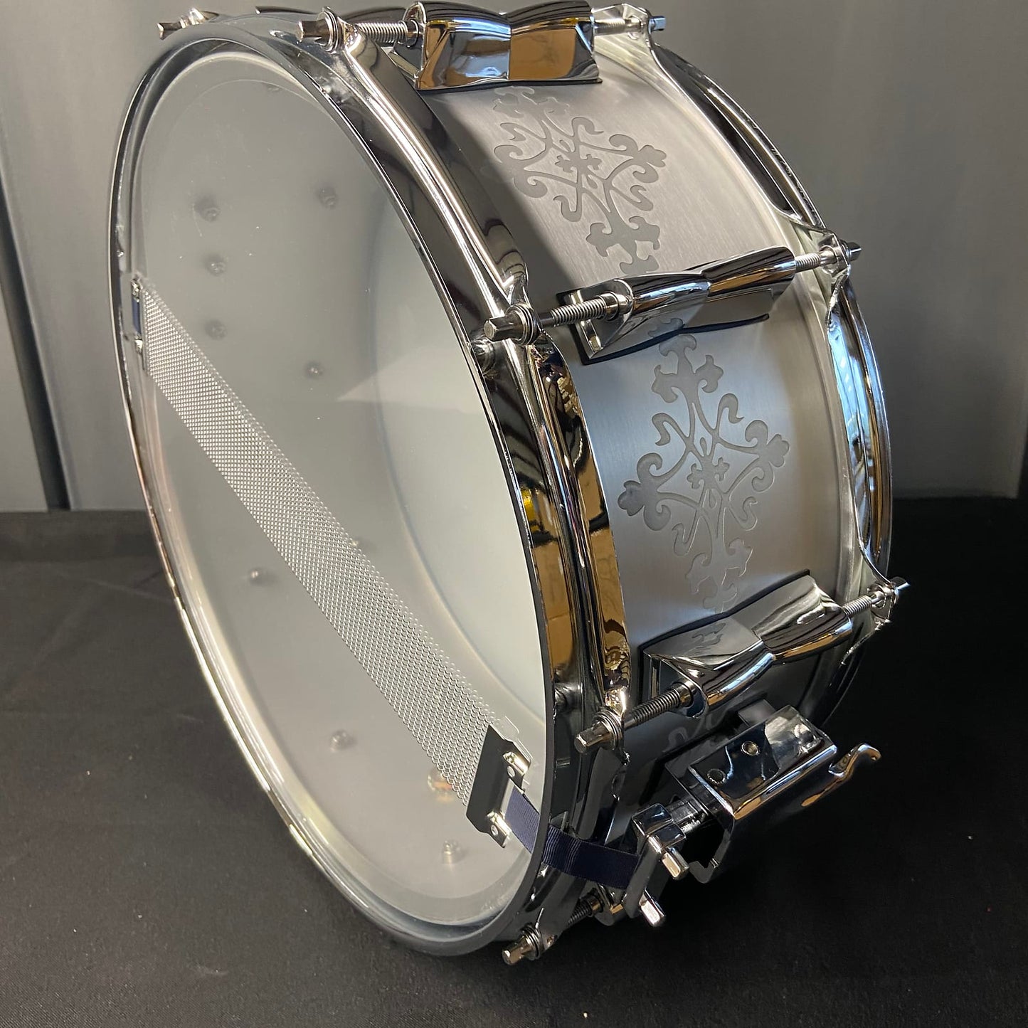 Patterned Aluminum Snare Drum