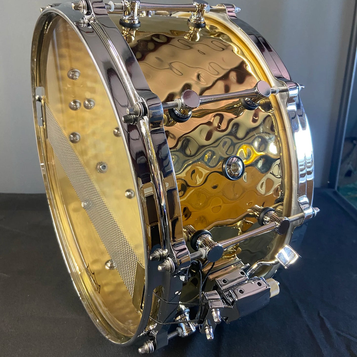 Hammered Brass Snare Drum
