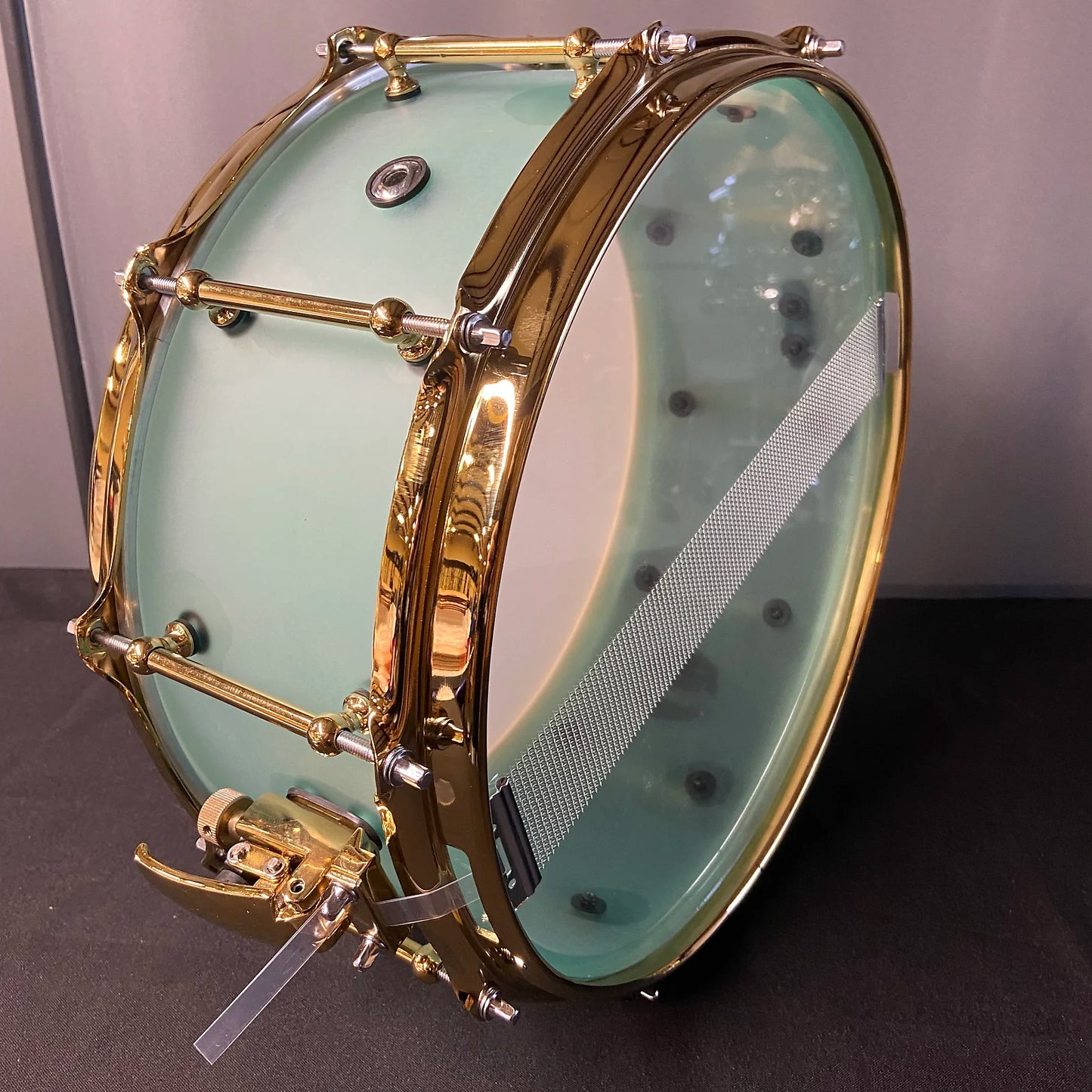 Frosted Green Acrylic Snare Drum