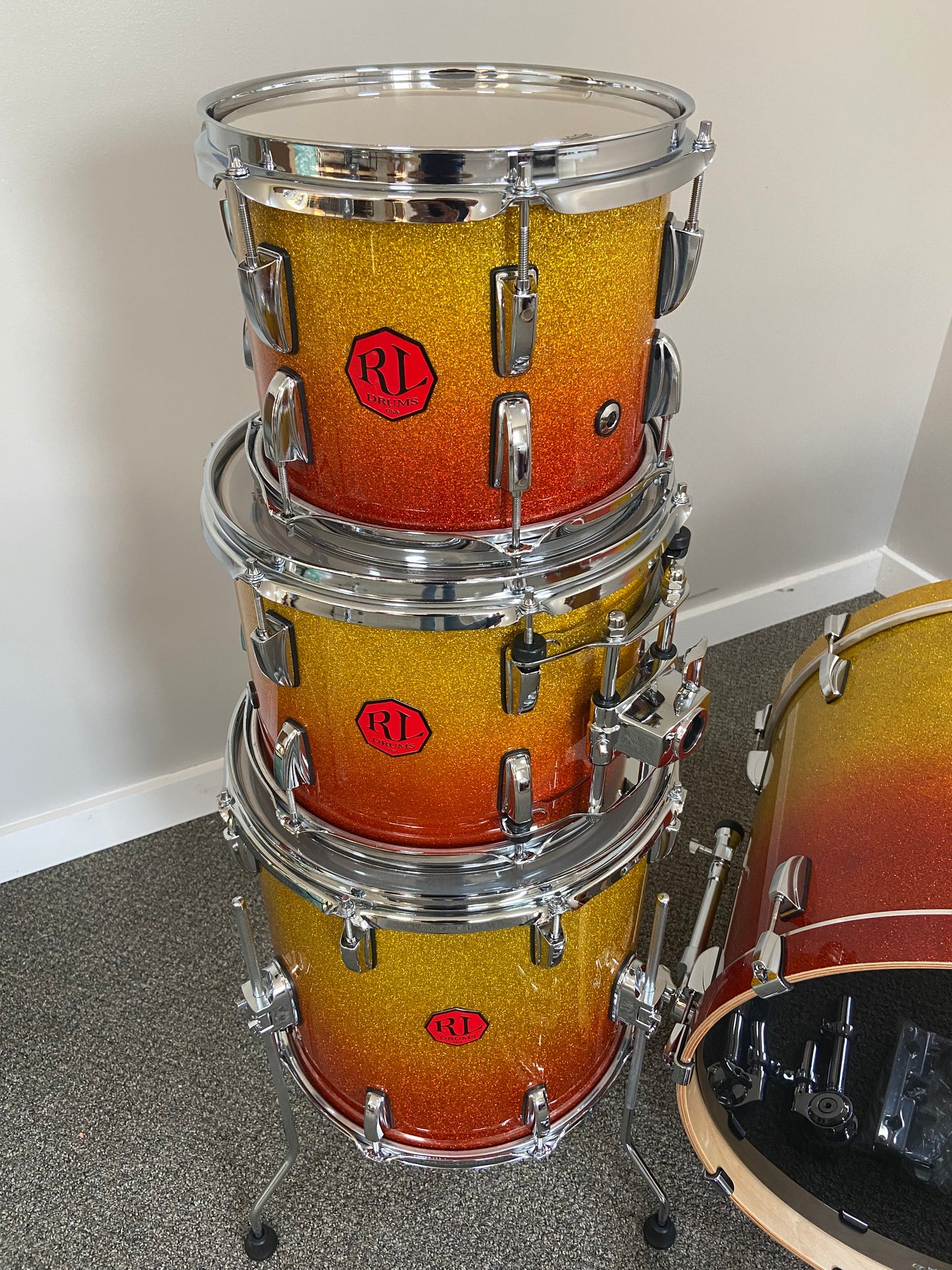 Birch Sunburst Sparkle Fade Lacquer Shell Pack - 6 Piece