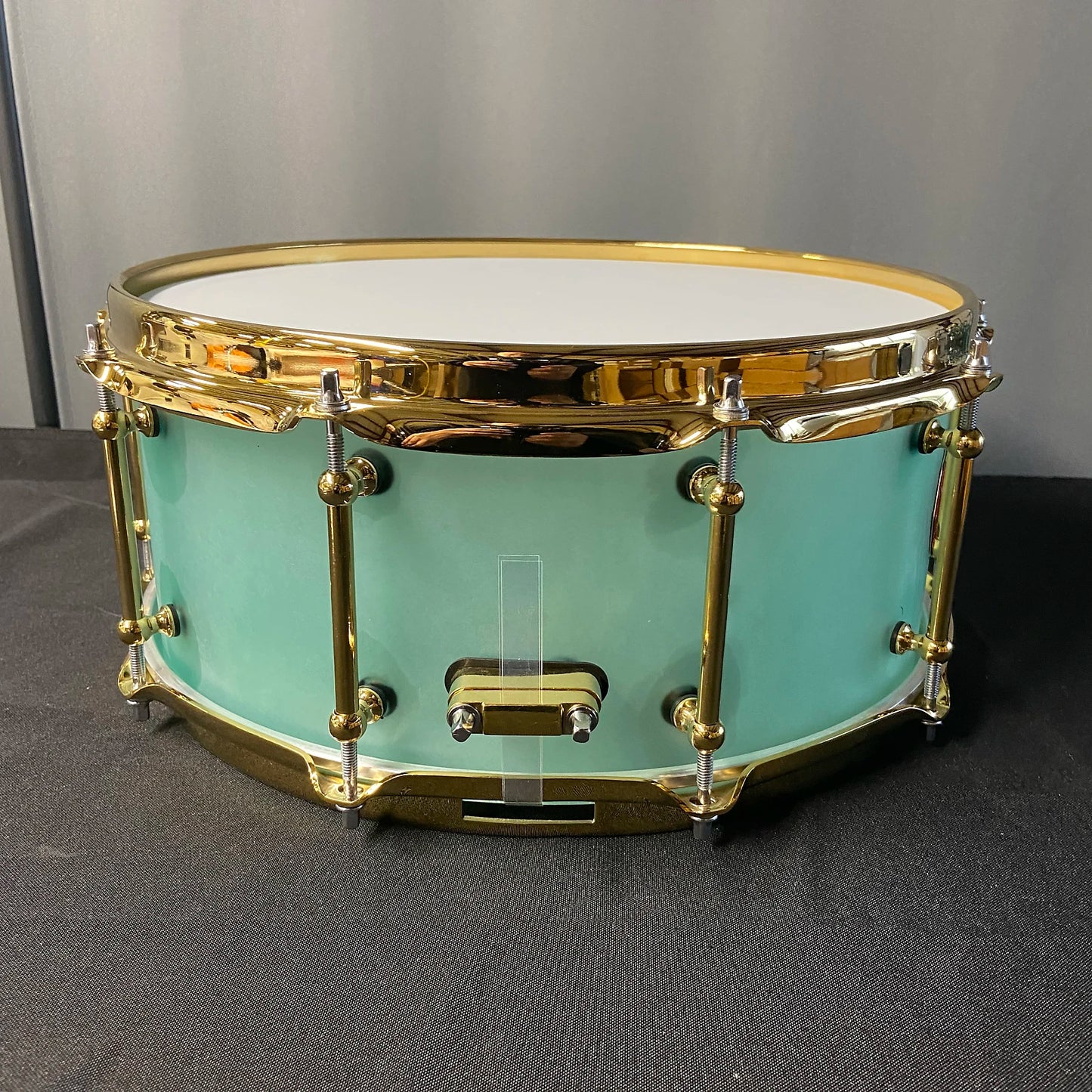 Frosted Green Acrylic Snare Drum