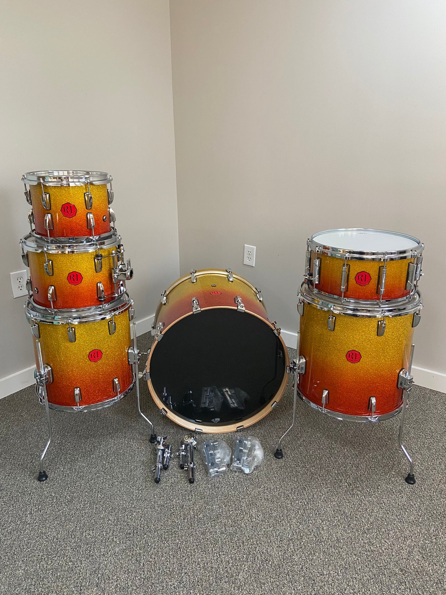 Birch Sunburst Sparkle Fade Lacquer Shell Pack - 6 Piece