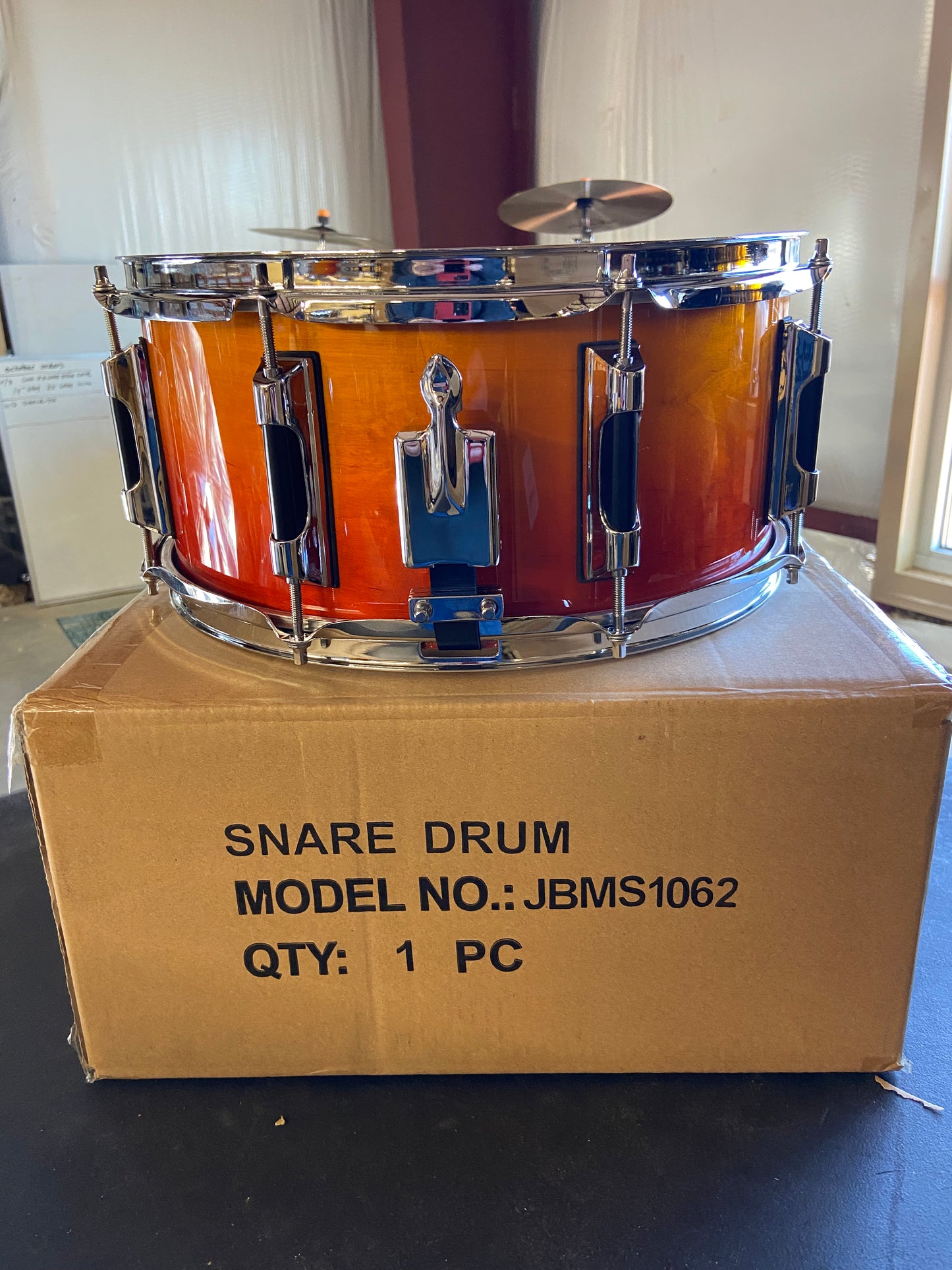 Orange snare drum JBMS1062