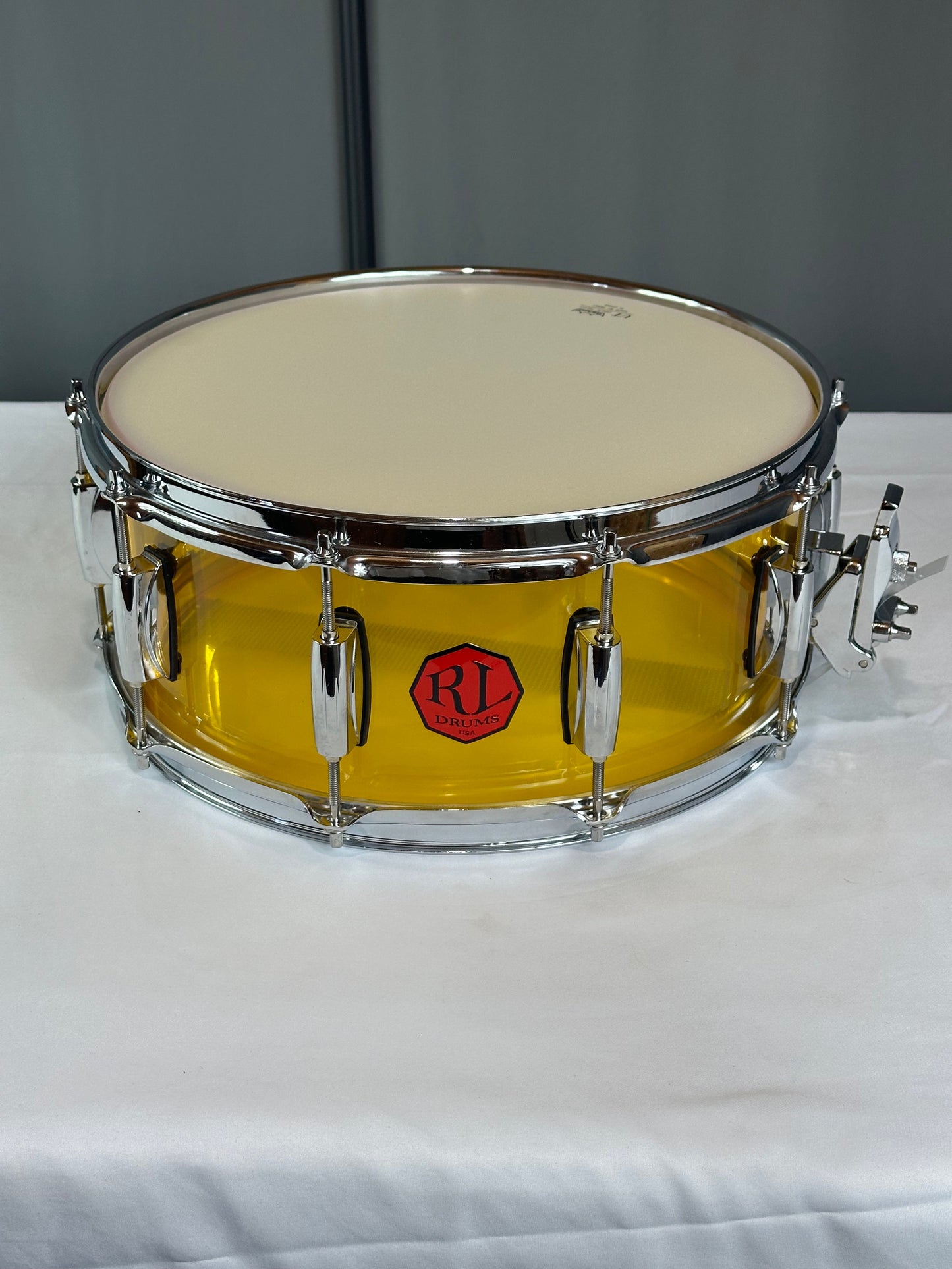 Amber Acrylic Snare Drum ASD-14x6-A