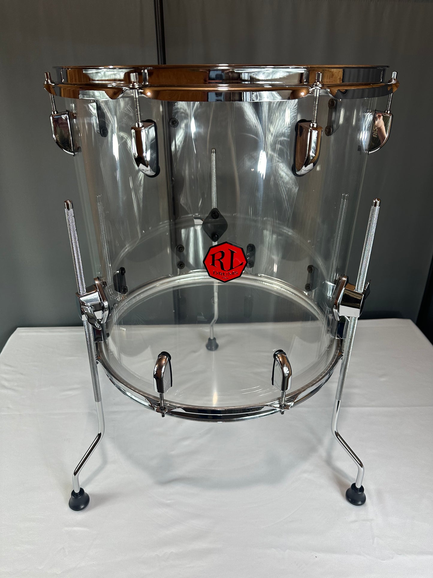 Clear Seamless Acrylic 16"x16" - Floor Tom Drum