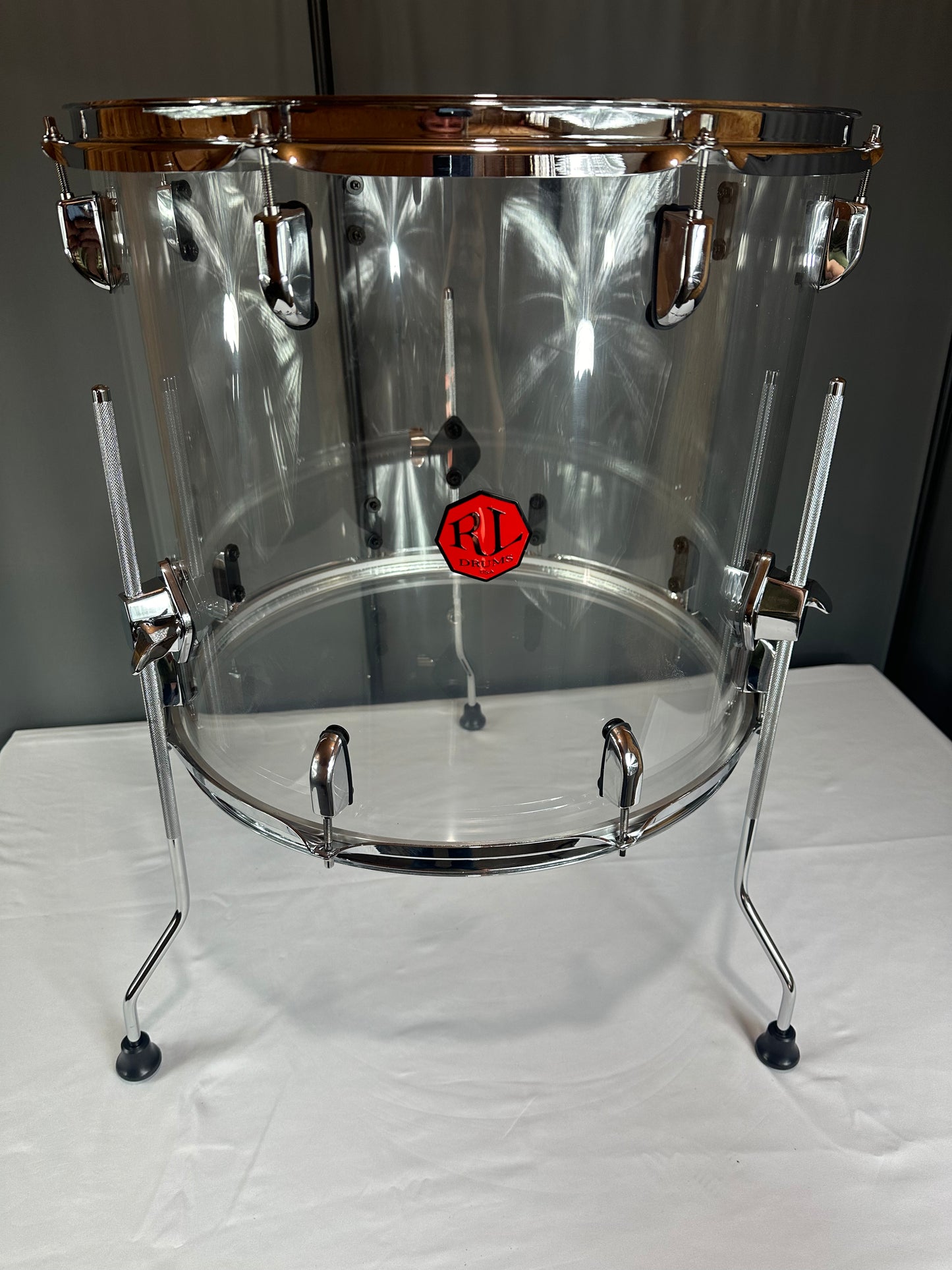 Clear Seamless Acrylic 18"x16" - Floor Tom Drum