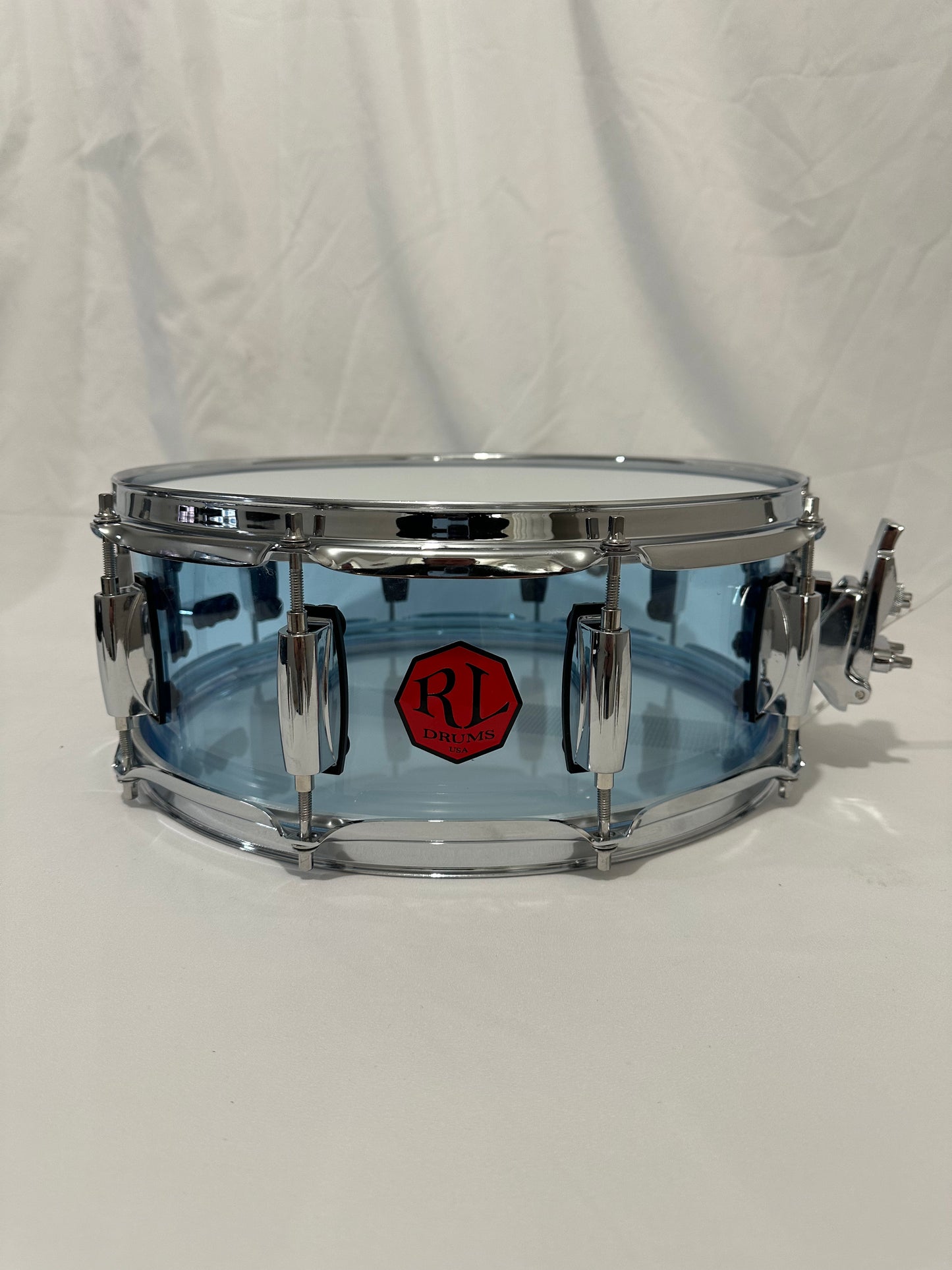 Transparent Blue Acrylic Snare Drum SD14x5.5-TB