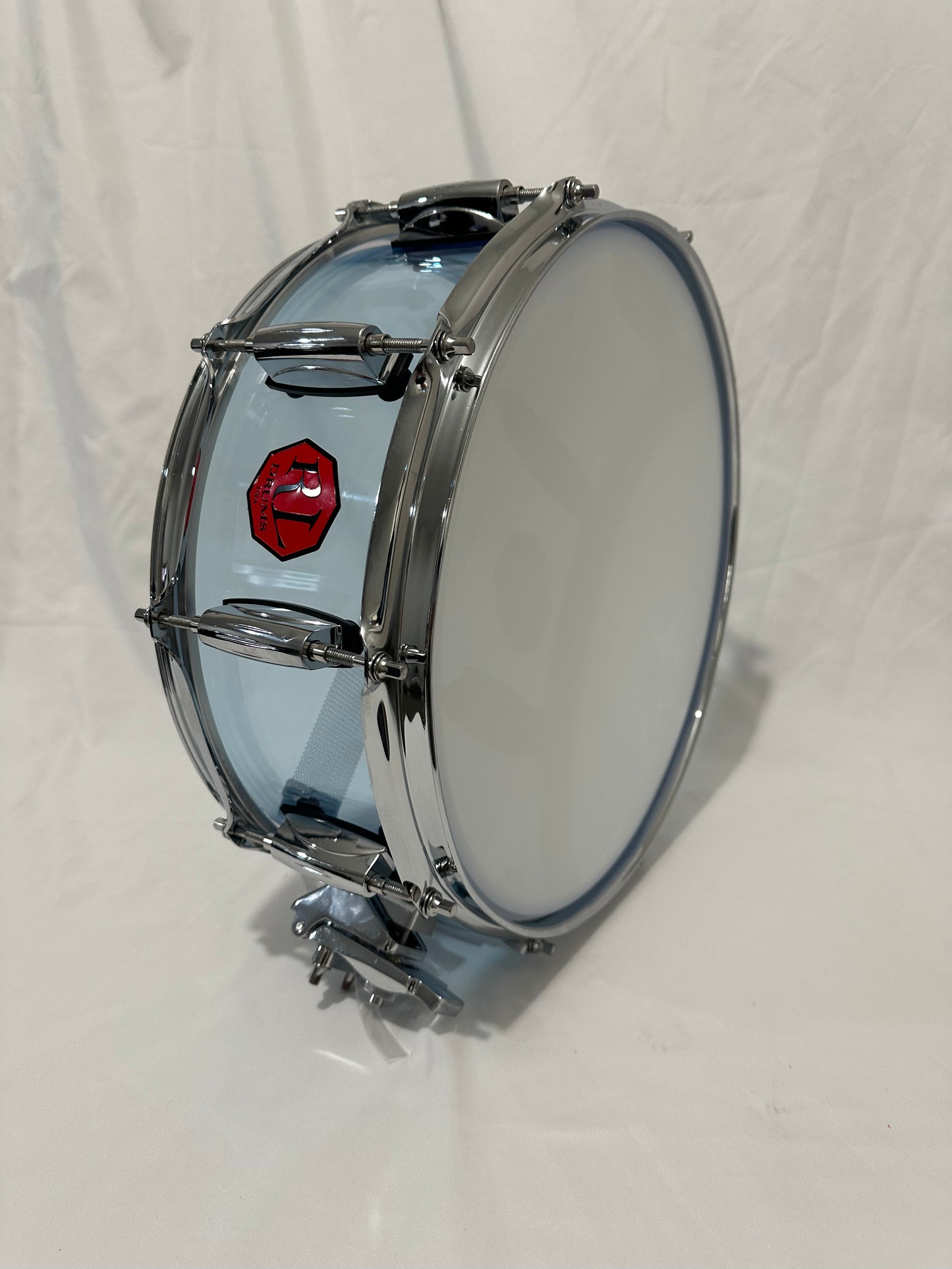 Transparent Blue Acrylic Snare Drum SD14x5.5-TB