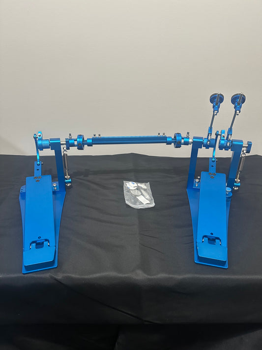 Omete Long Board Direct Drive Double Bass Pedal -Blue V2