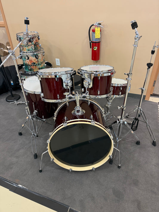 Youth Burgundy 5 Piece Drum Set JBP1212A