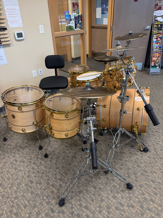 SOUNDWAVE MASTER GLORY SOUND MAPLE LOG W/HAND INLAY DRUM KIT