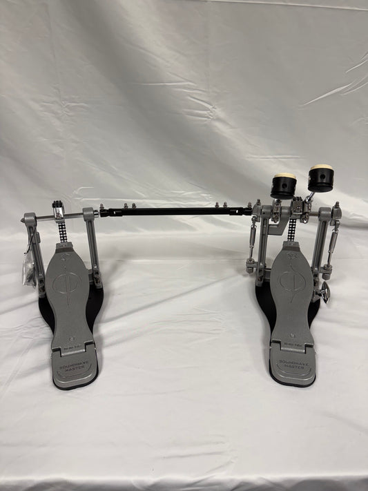 SOUNDWAVE MASTER GALAXY-V2 DOUBLE BASS PEDAL -BLACK BASE