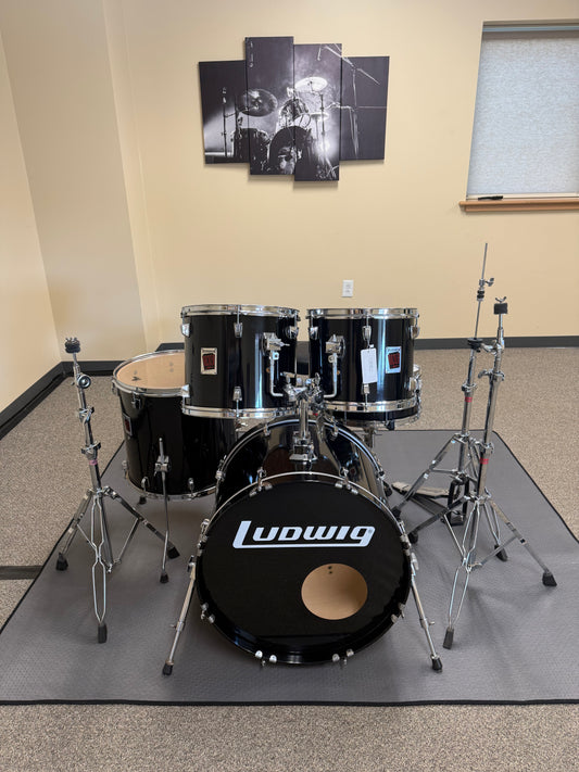 Used Ludwig Rocker 1980's 5 Piece Drum Kit