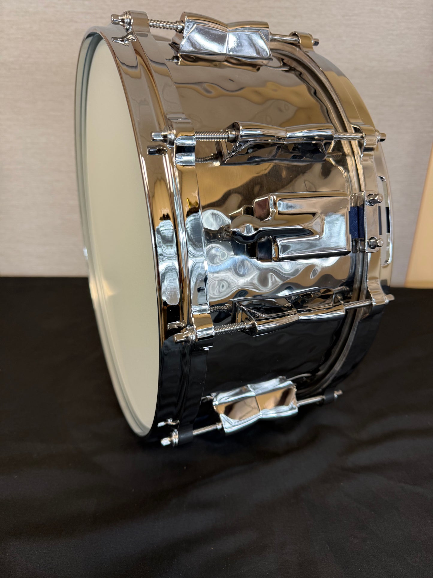 Hammered Stainless Snare Drum