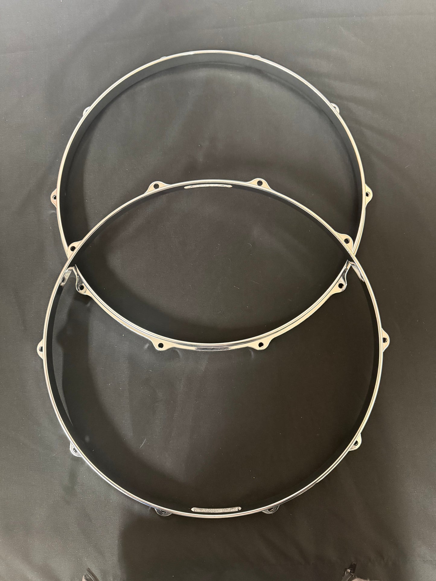 14" Die Cast Aluminum Snare Hoop Pair
