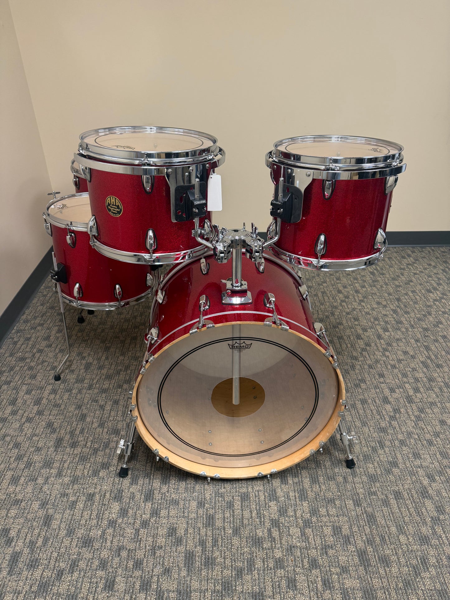 AHA Used Custom Red Sparkle Shell Pack