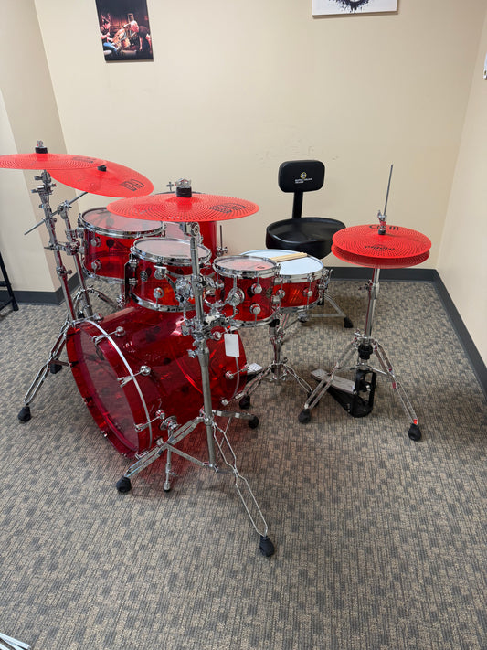 SOUNDWAVE MASTER ICE CRYSTAL SOUND SERIES RED DRUM KIT 2
