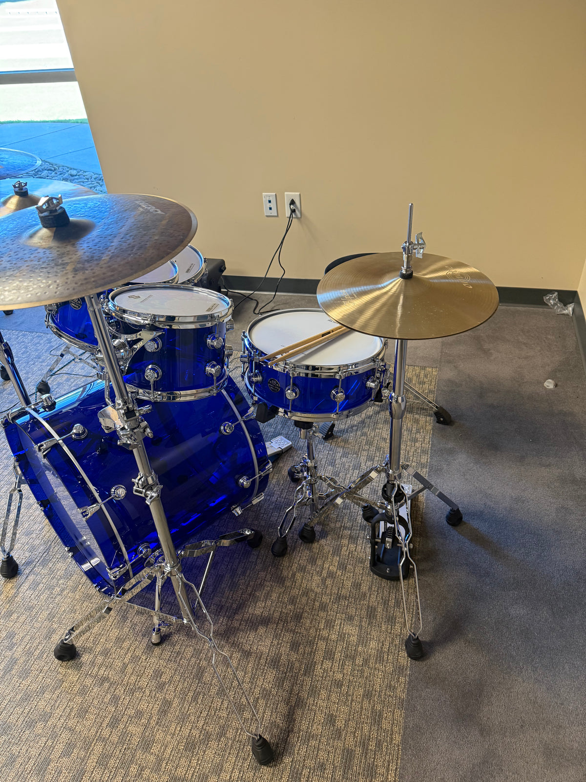 Soundwave Master Ice Crystal Sound Series Navy Blue Drum Kit