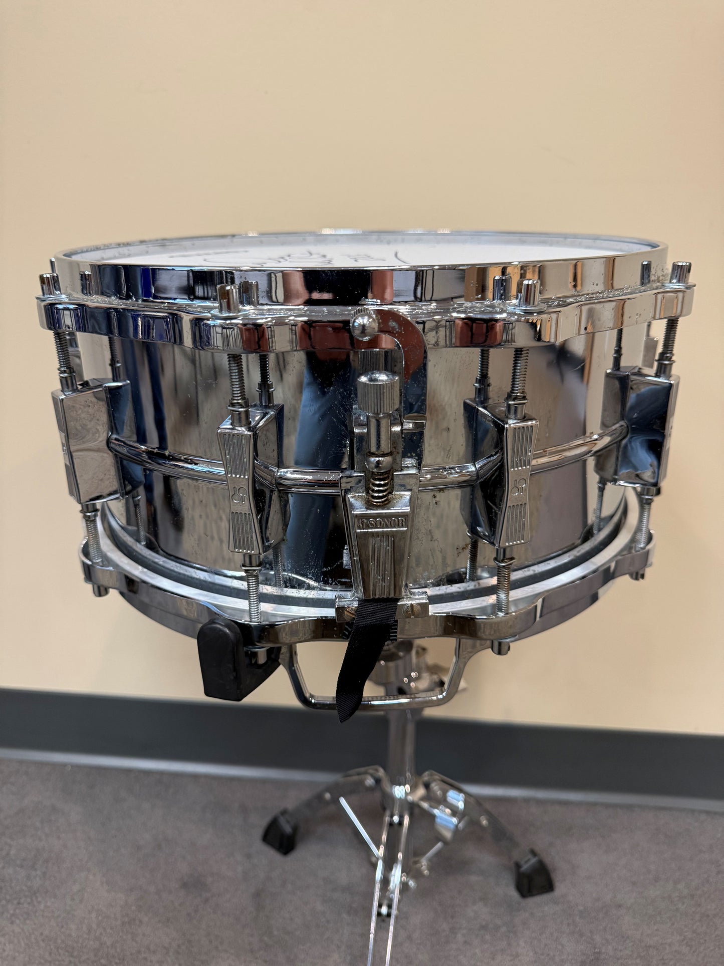 Vintage Sonor Phonic Steel Snare Drum – 14x6.5 – Made in Germany
