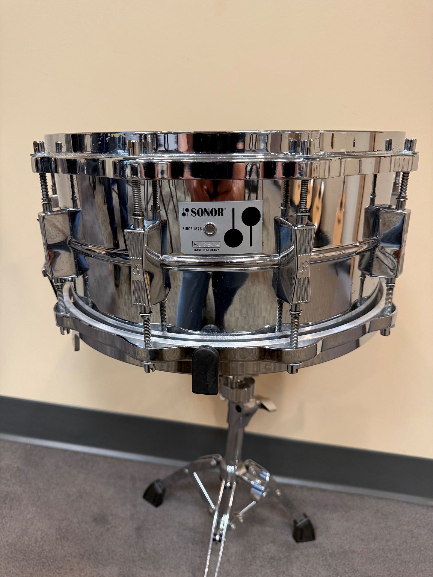 Vintage Sonor Phonic Steel Snare Drum – 14x6.5 – Made in Germany