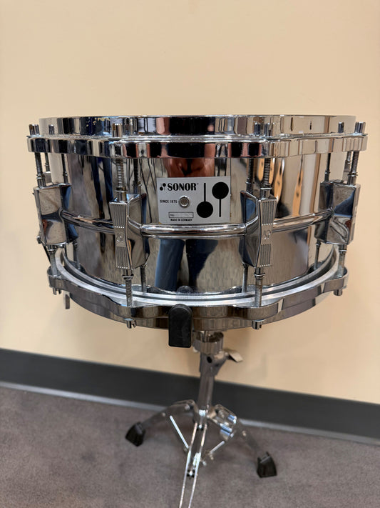 Vintage Sonor Phonic Steel Snare Drum – 14x6.5 – Made in Germany