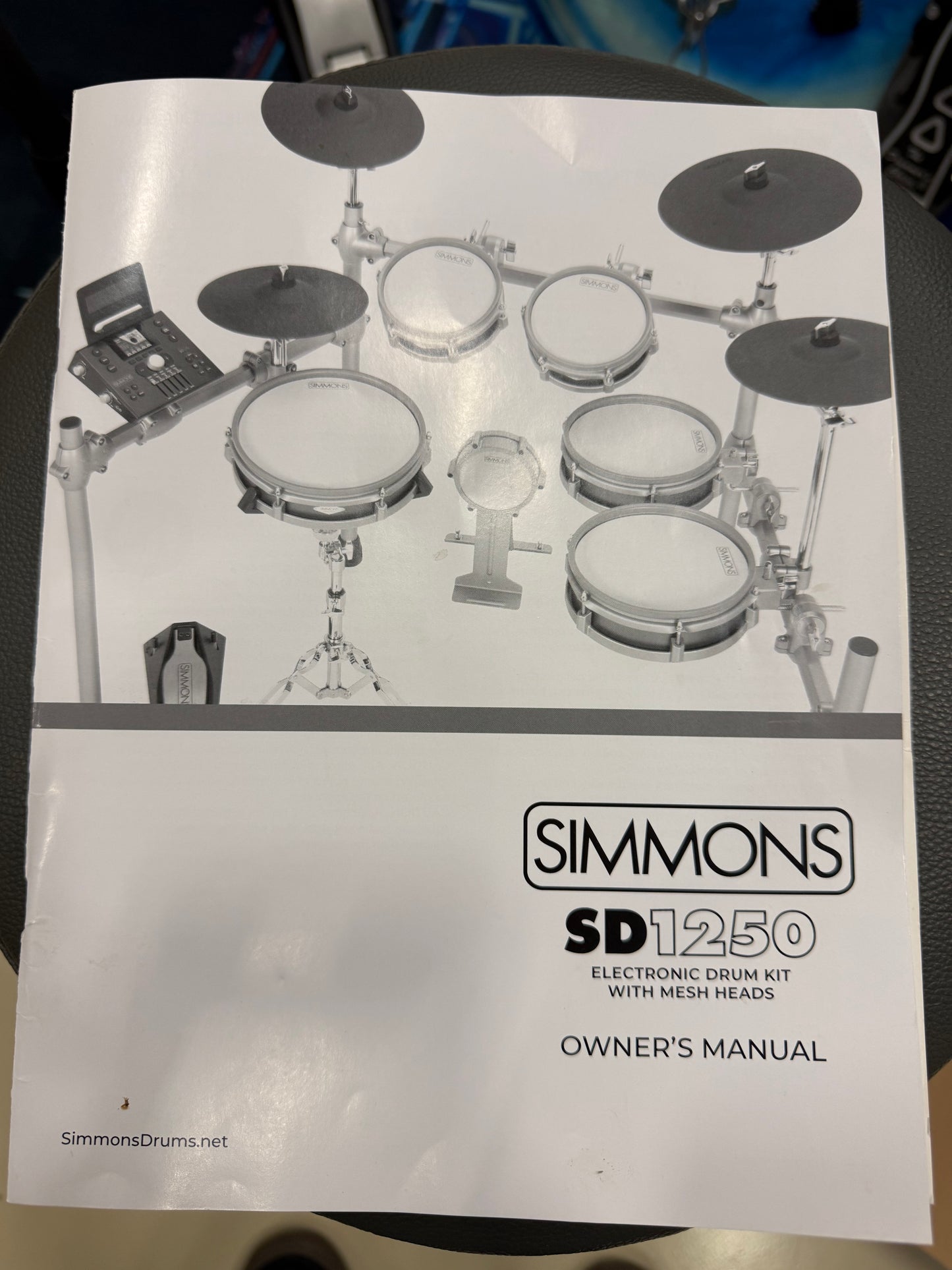 Used Simmons SD1250 Electric Drum Set-Double Bass