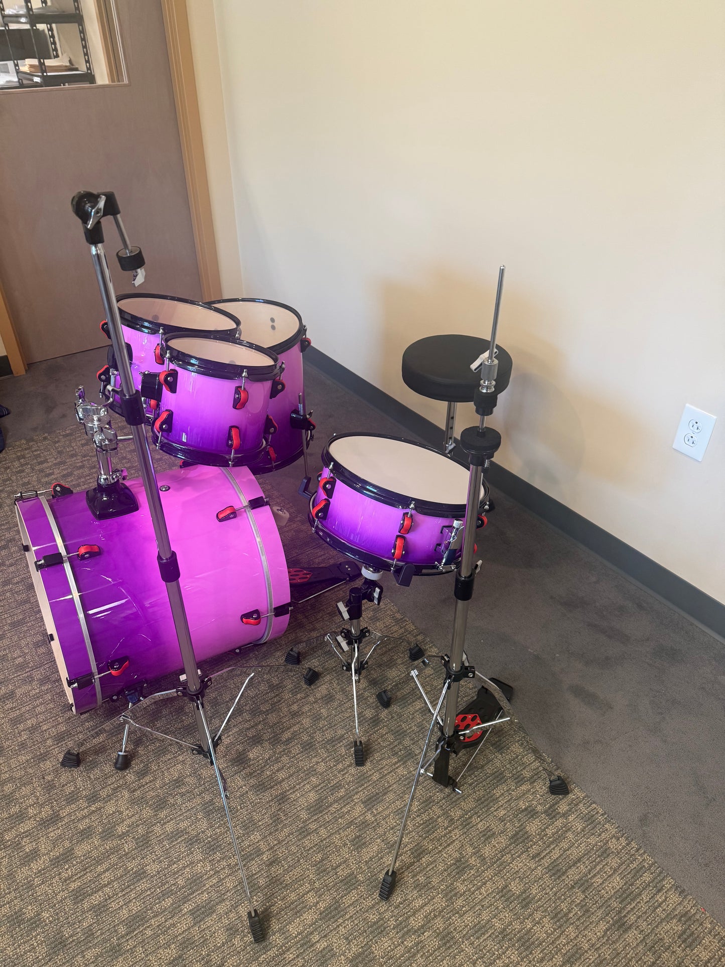 Youth Advanced Spirit Drum Kit-Purple Fade-SP185-PF
