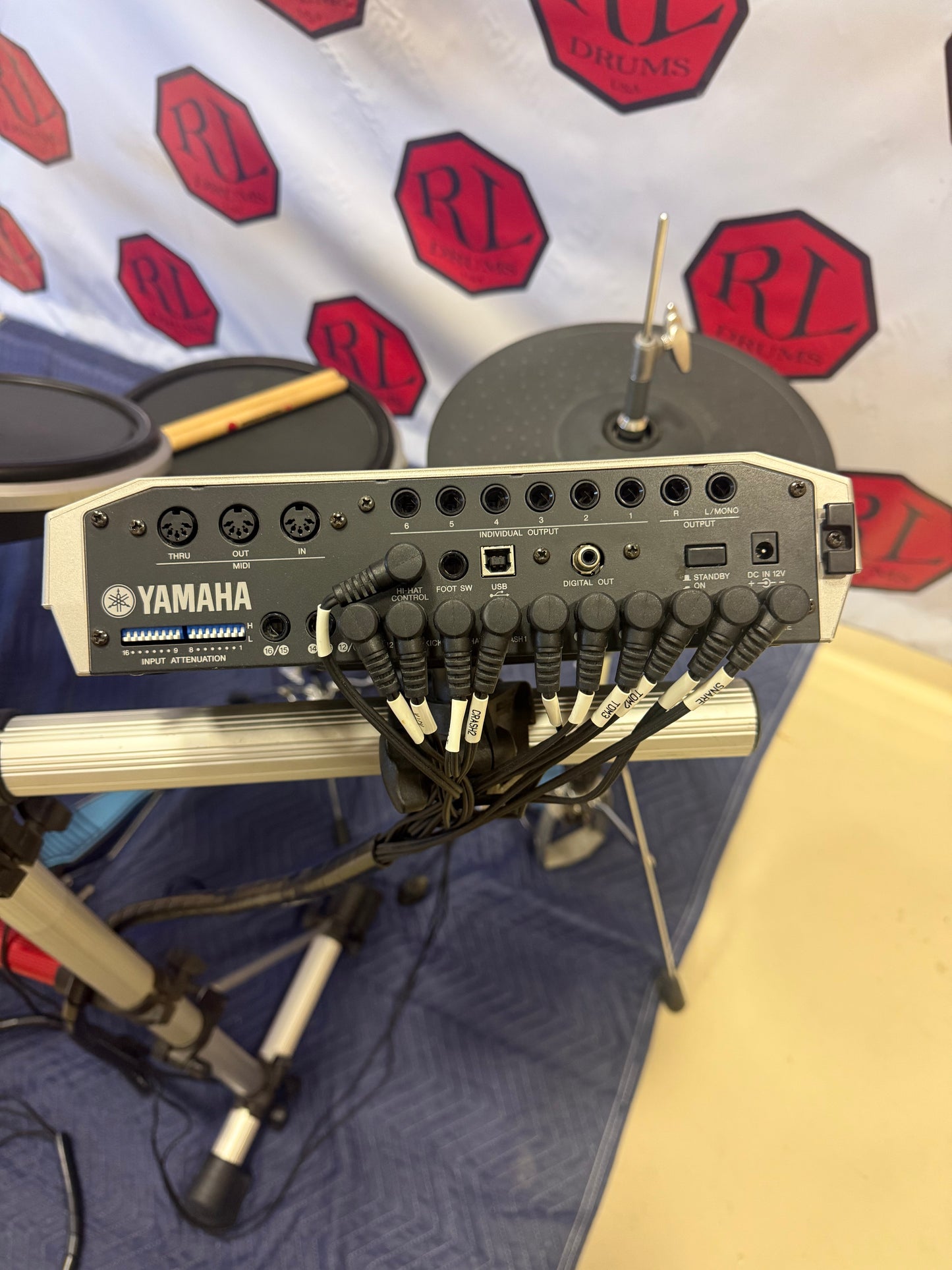 Used Yamaha DTXtreme IIs electronic drum set
