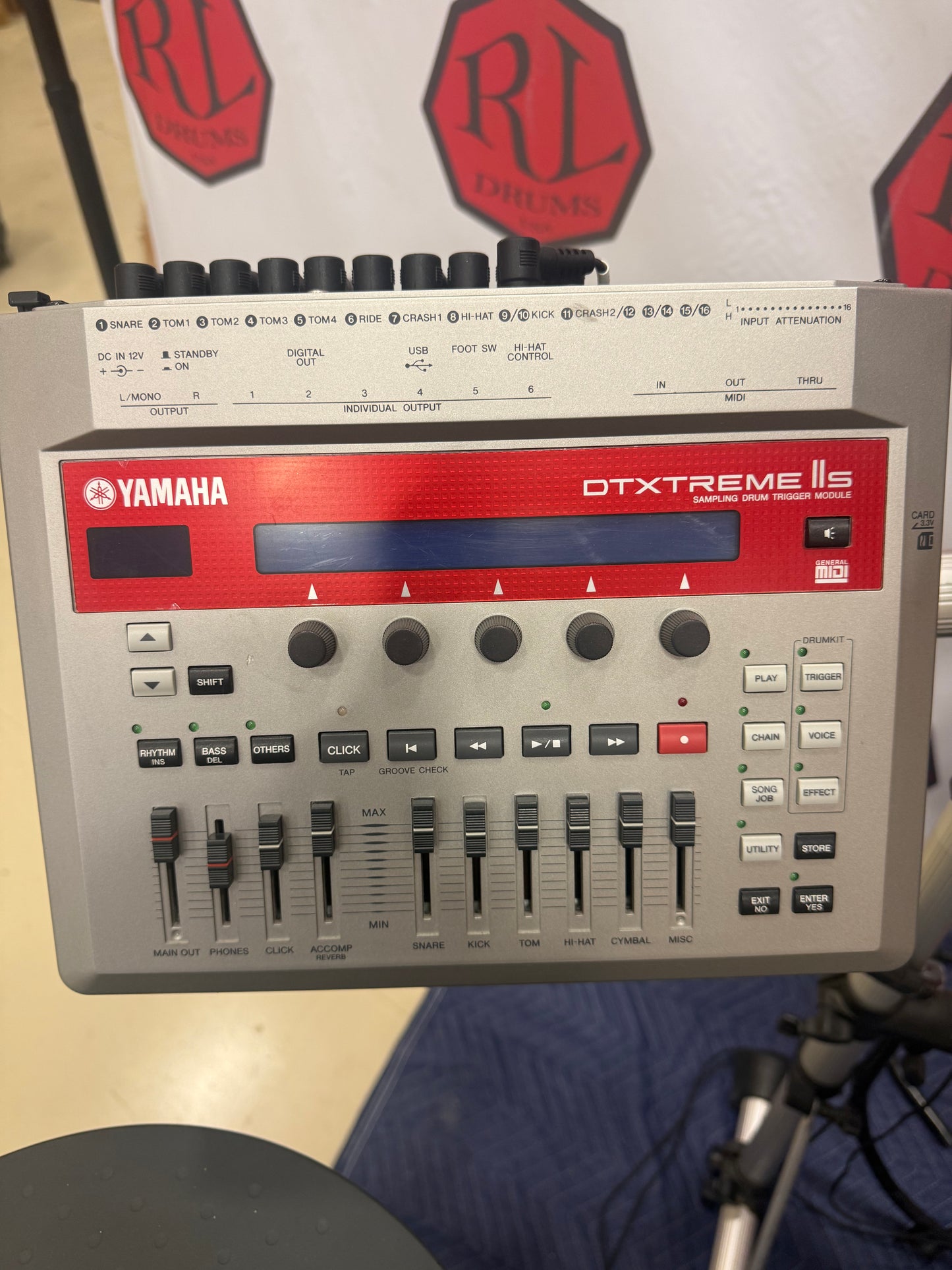 Used Yamaha DTXtreme IIs electronic drum set