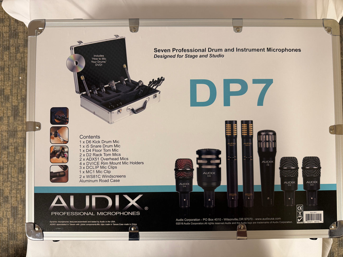 Audix DP7 7-piece Drum Microphone Package