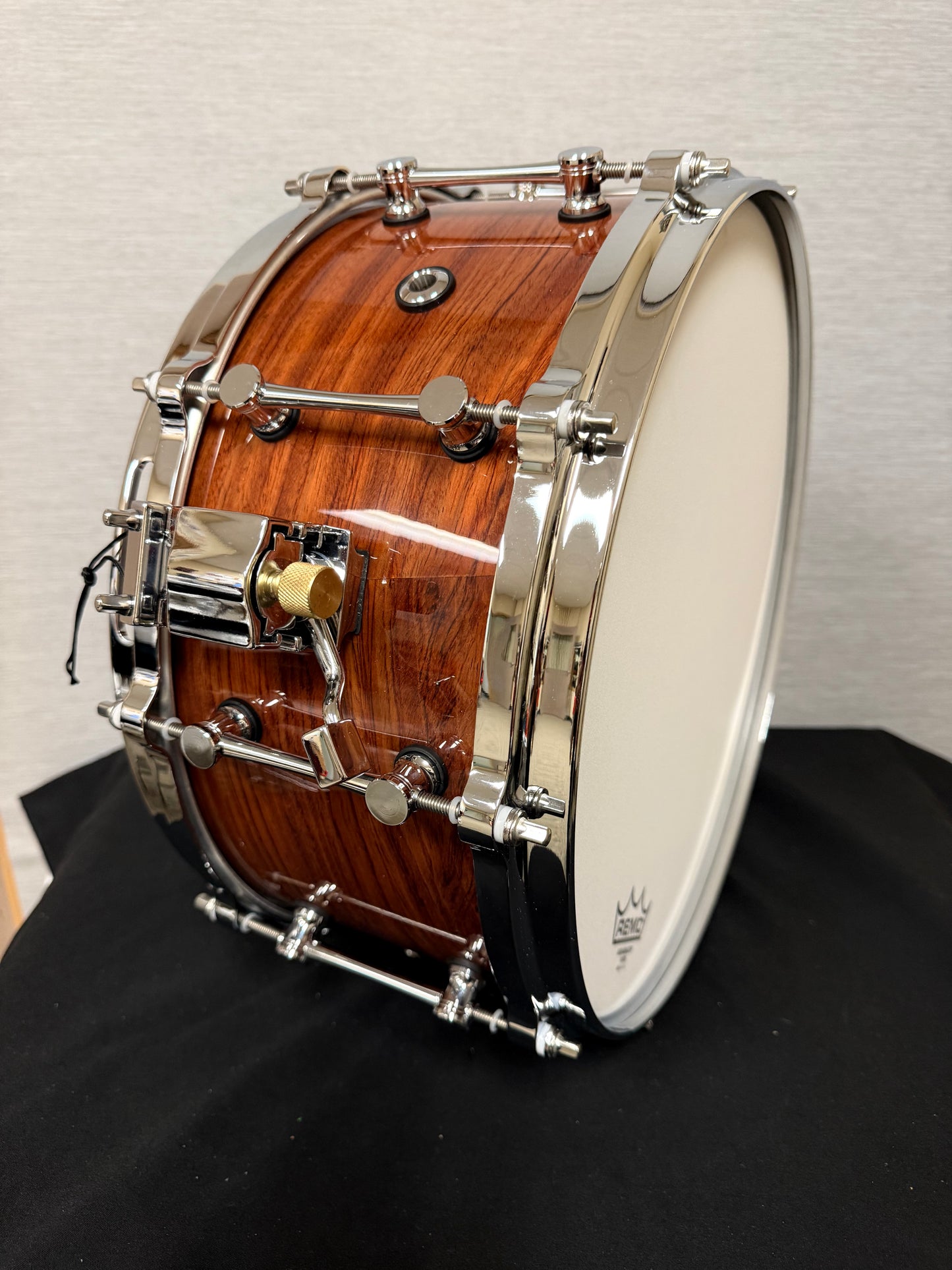 100% Bubinga with Reinforcing Rings Snare Drum PW001