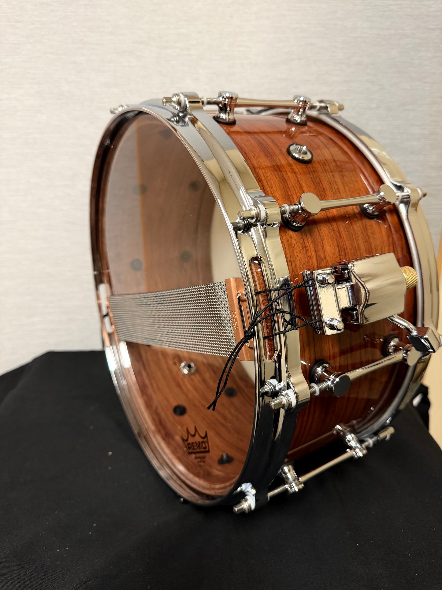 100% Bubinga with Reinforcing Rings Snare Drum PW001