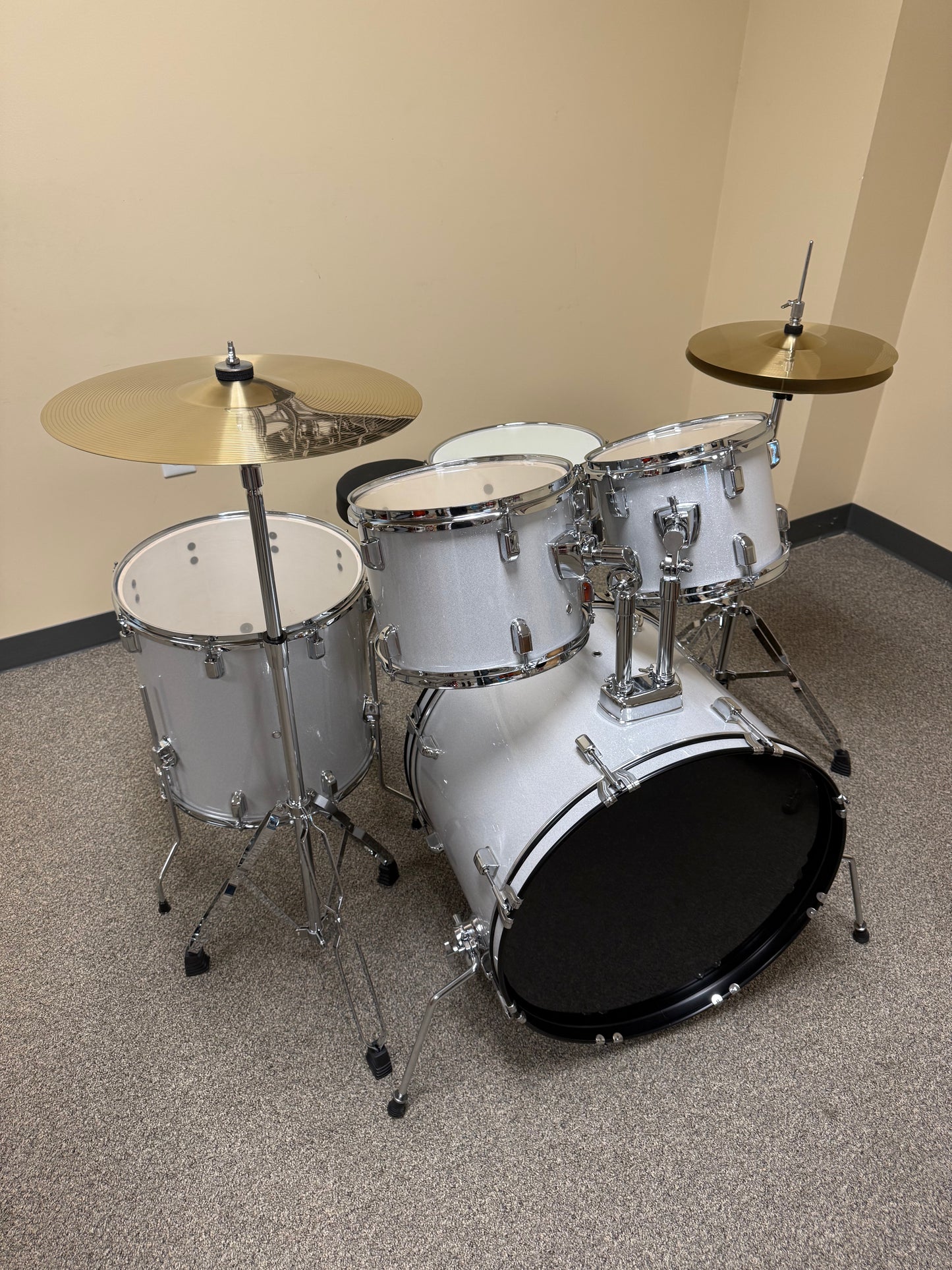 Silver Sparkle Poplar Drum Set -JBP2211D