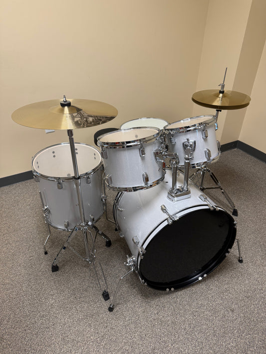 Silver Sparkle Poplar Drum Set -JBP2211D