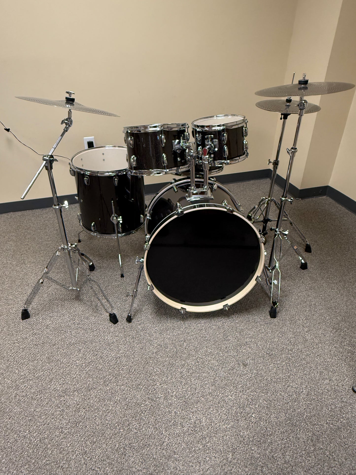 Black Sparkle Poplar Drum Set- JBP200-BK013