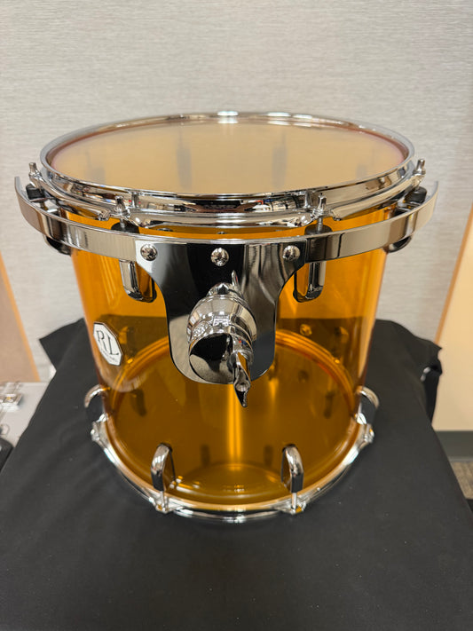 Amber Seamless Acrylic 14"x14" - Rack Tom Drum - JB-A14-14RT