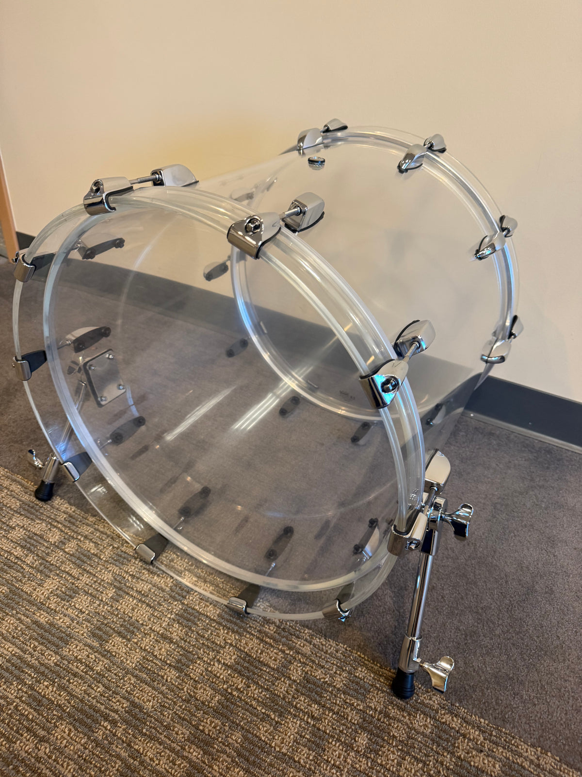 Clear Seamless Acrylic 20"x18" - Bass Drum- JB-CA20-18BD