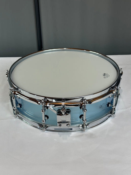 Transparent Blue Acrylic Piccolo Drum SD14x4-TB