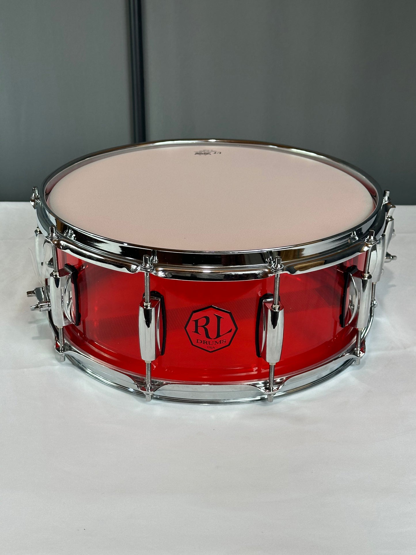 Red Acrylic Snare Drum SD-14-6-R