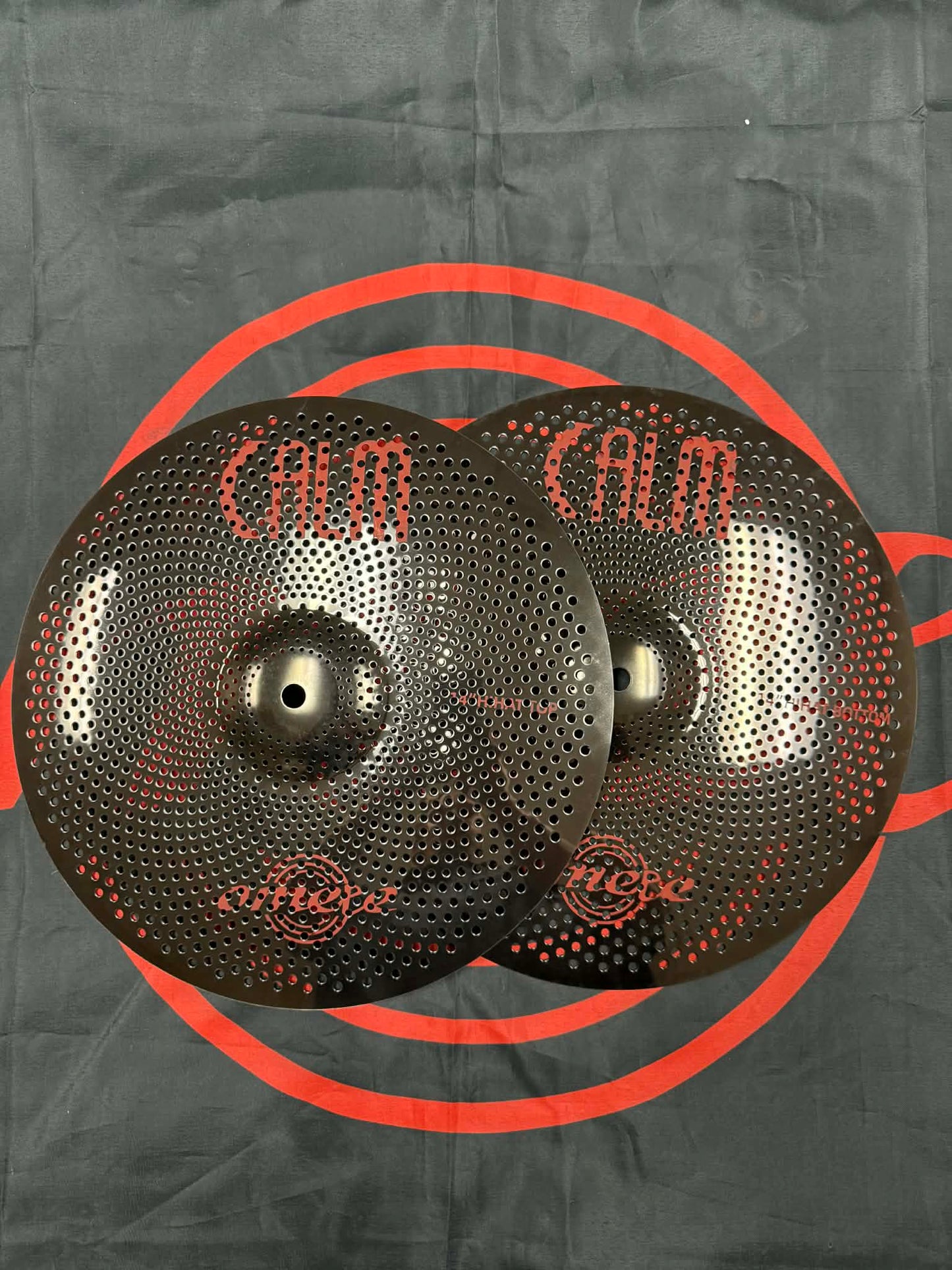 Omete Calm Series Low Volume Cymbals -BLACK-HI-Hats