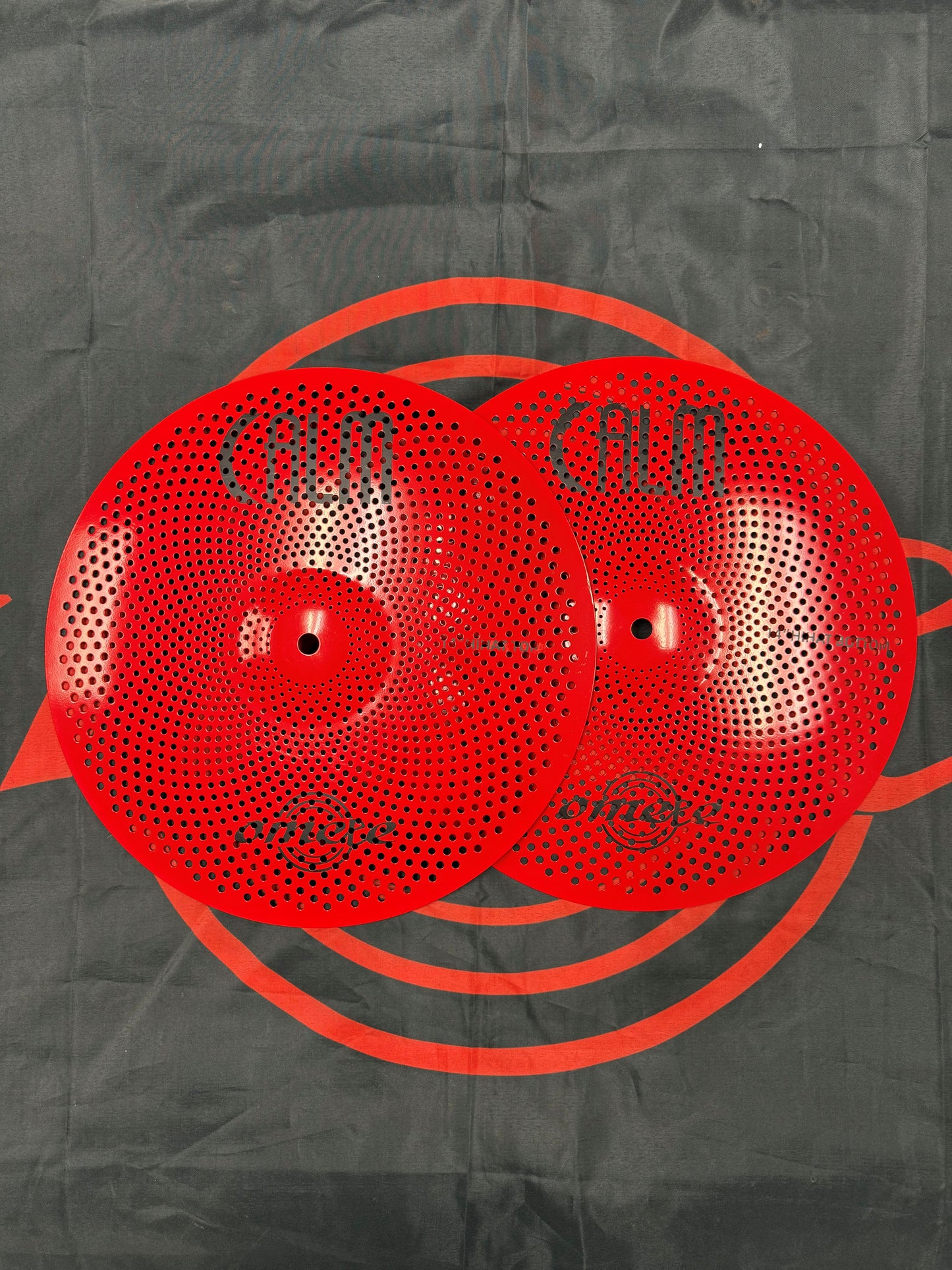 Omete Calm Series Low Volume Cymbals -RED-HI-Hats