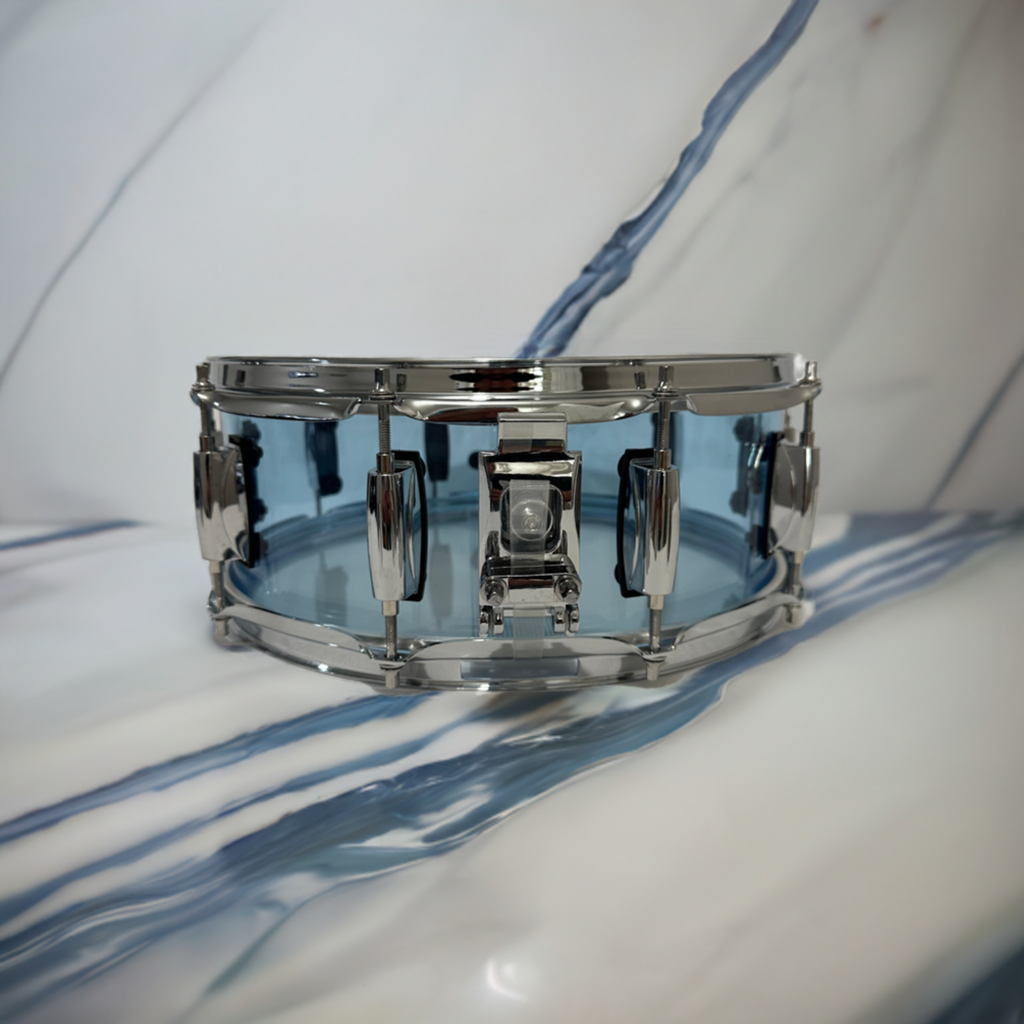 Transparent Blue Acrylic Snare Drum SD14x5.5-TB