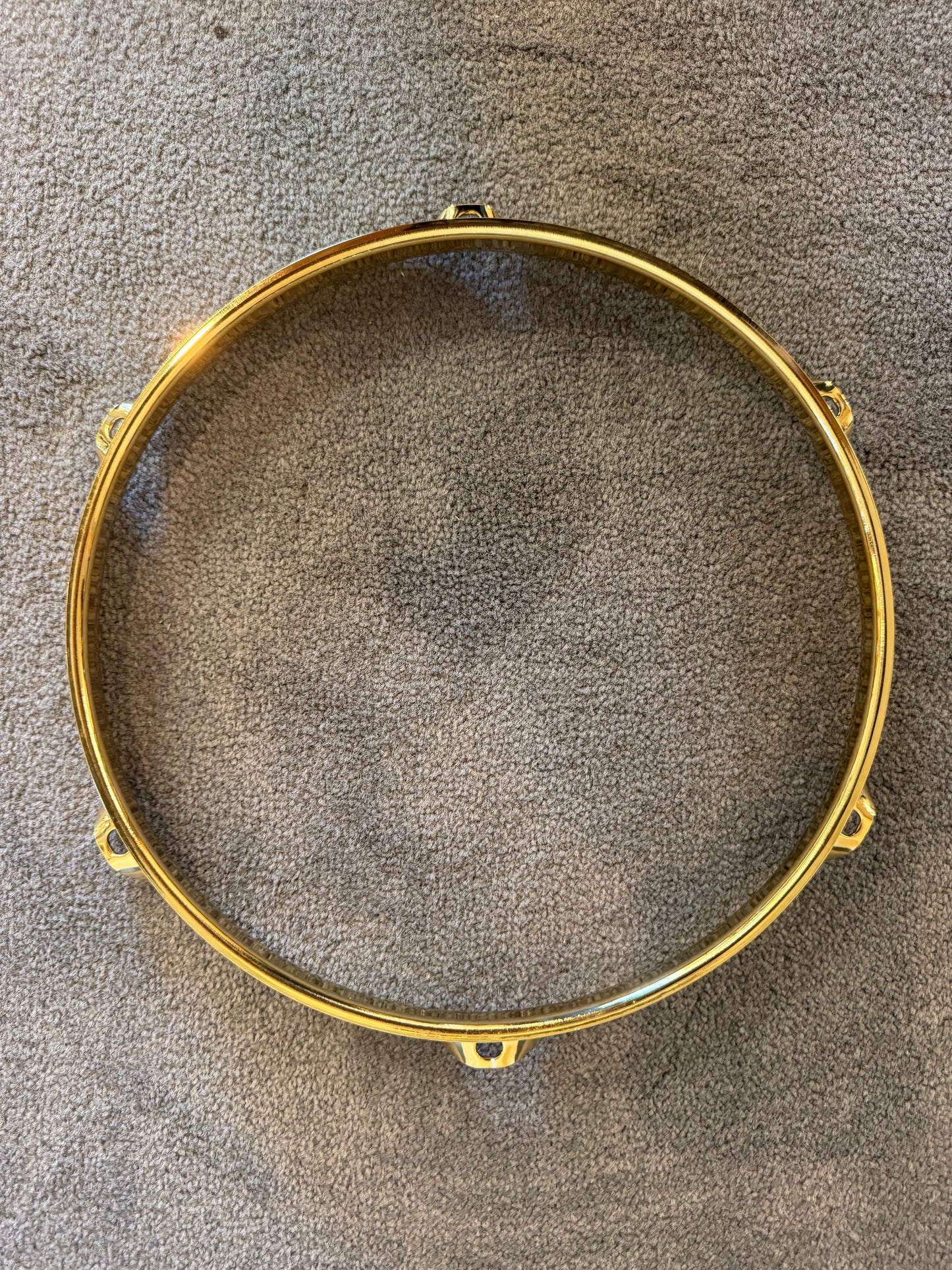 Triple Flange Gold Hoops