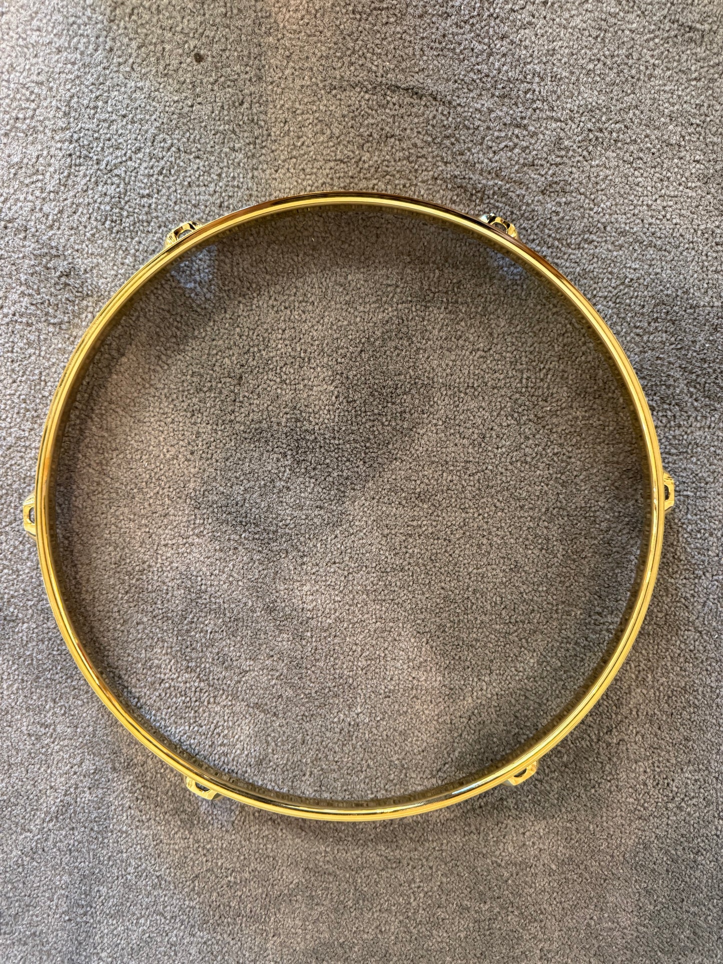 Triple Flange Gold Hoops