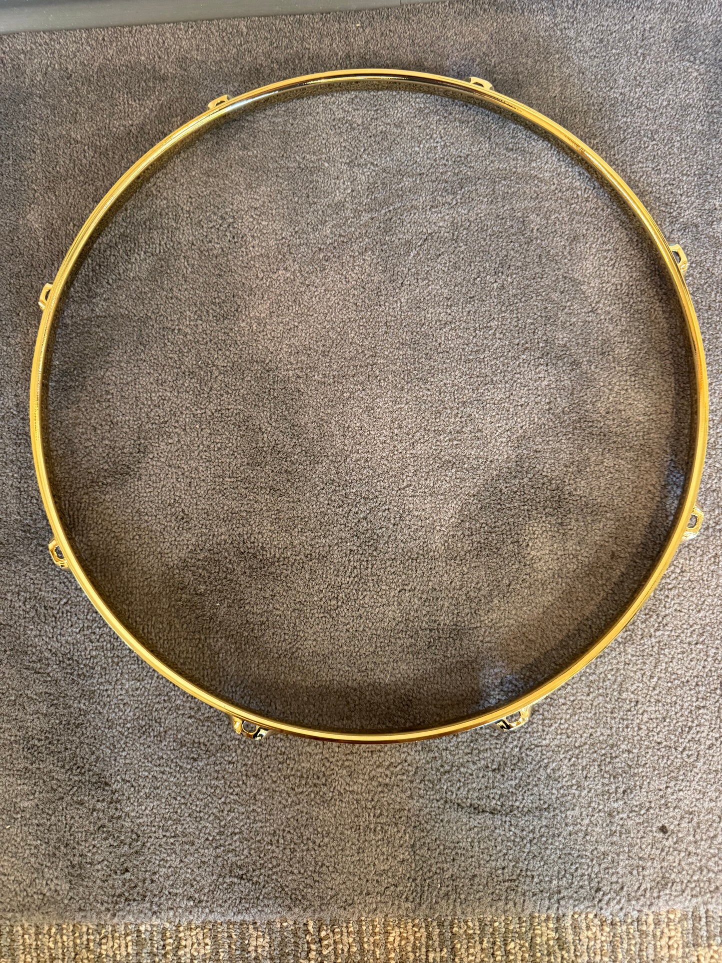 Triple Flange Gold Hoops