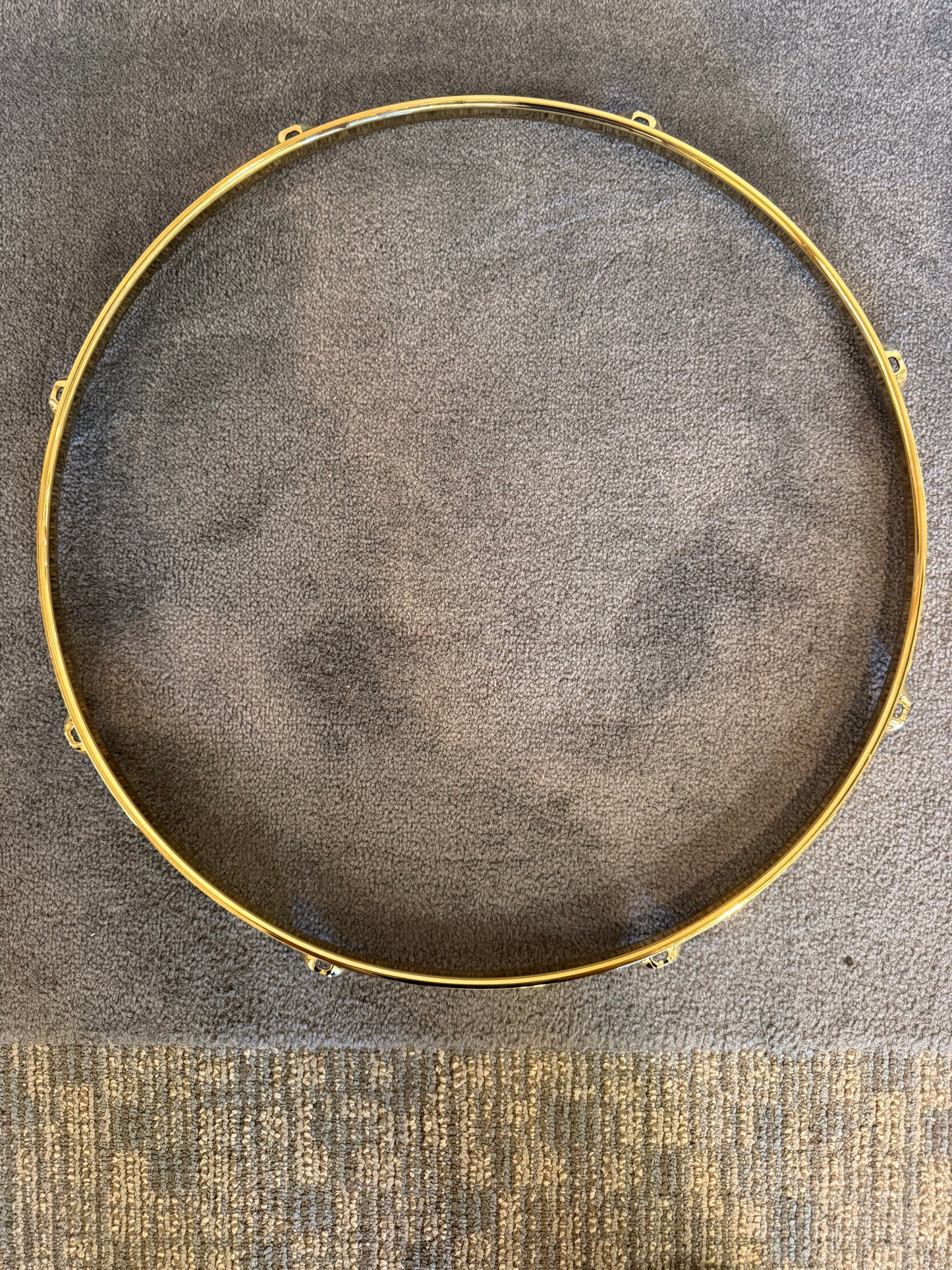 Triple Flange Gold Hoops