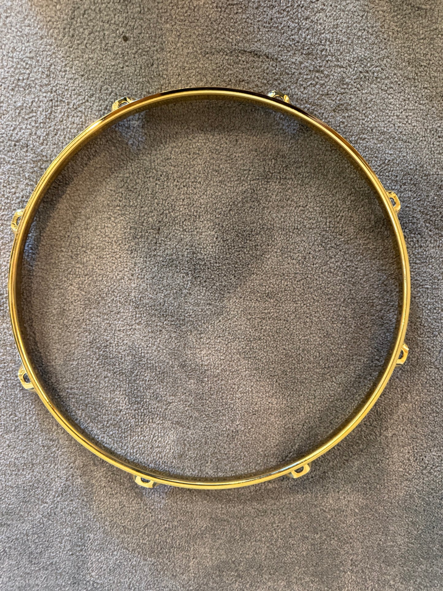 Triple Flange Gold Hoops