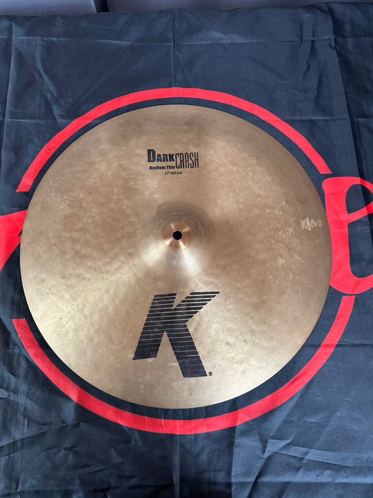 Used Zildjian 17" K Series Dark Medium Thin Crash Cymbal
