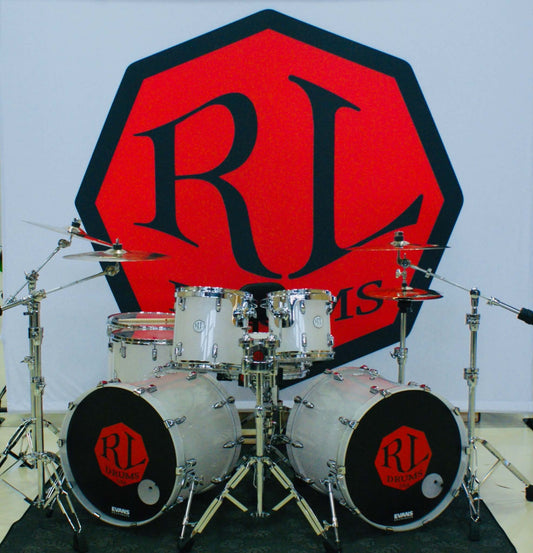Frost White Seamless Acrylic Drum Shell Pack